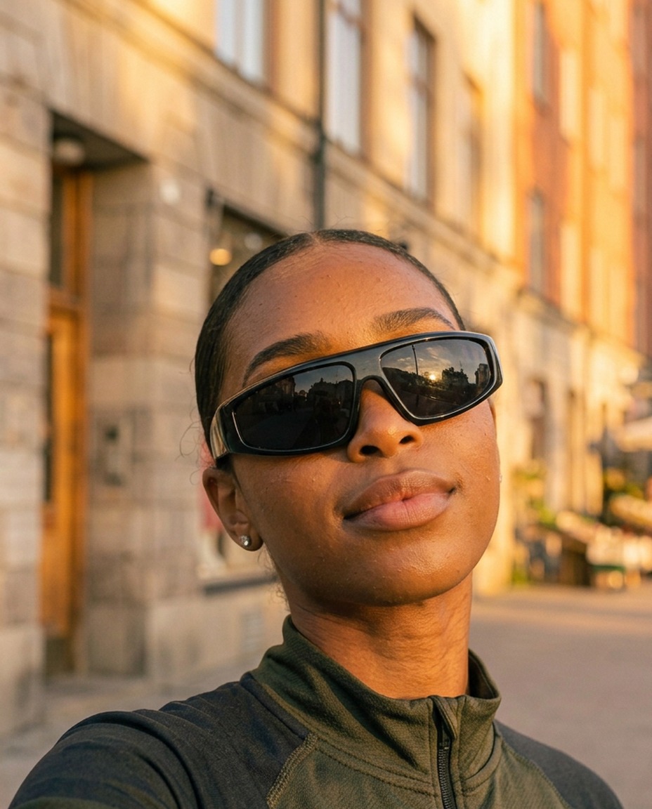 Woman wearing A Better Èra sunglasses