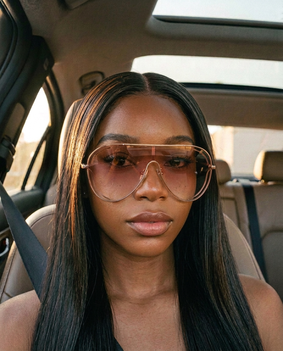 Woman wearing A Better Èra sunglasses